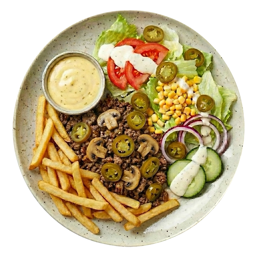 Mexican Kebabtallerken